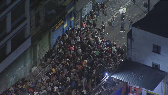 confusão e correria durante operação policial na Cracolândia, no Centro de SP