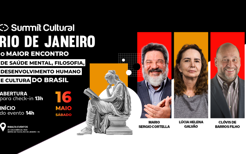 Cortella, Lúcia Helena Galvão e Clóvis de Barros se reúnem em evento inédito no Rio em maio