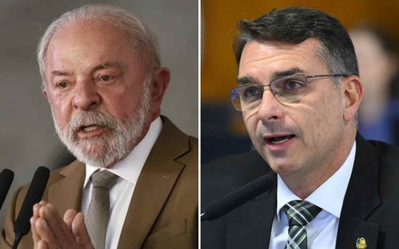 Lula e Flávio Bolsonaro: Disputa acirrada aponta empate no segundo turno