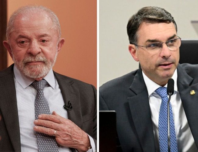 Empate acirrado: Lula e Flávio Bolsonaro têm resultados iguais em simulação de 2º turno, revela estudo